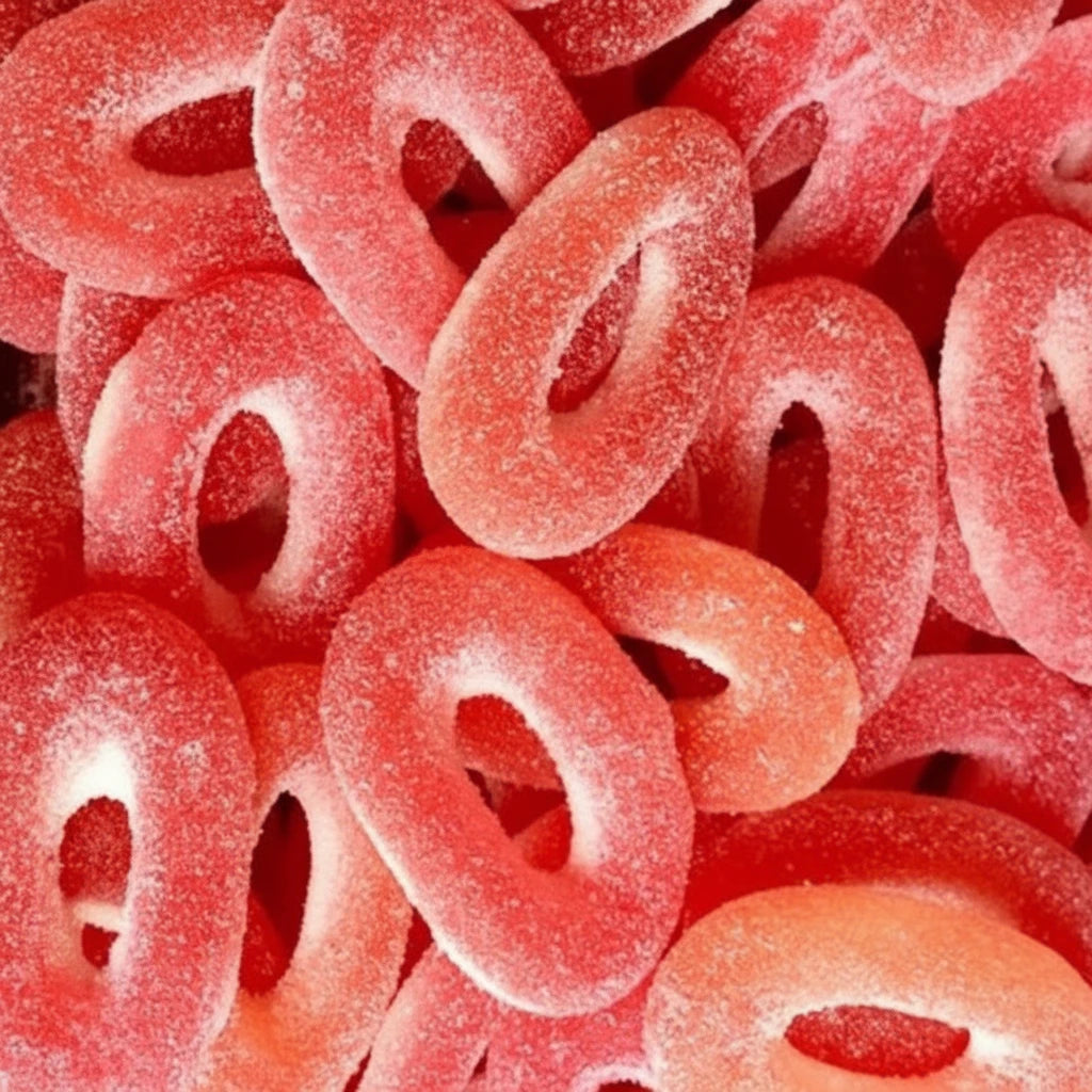 Anneaux Fraise Acidulés Dulceplus - 100 g