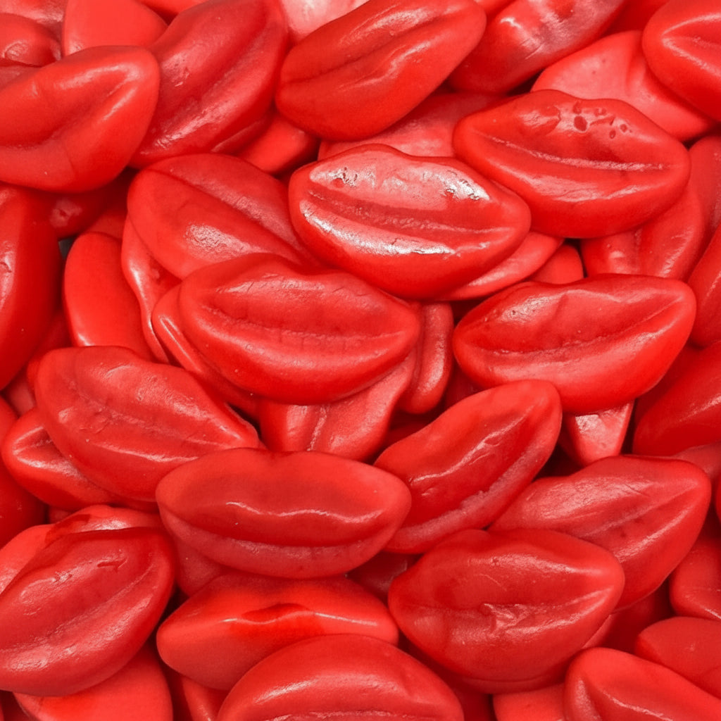 Lèvres rouge fourrées saveur fraise halal 100g