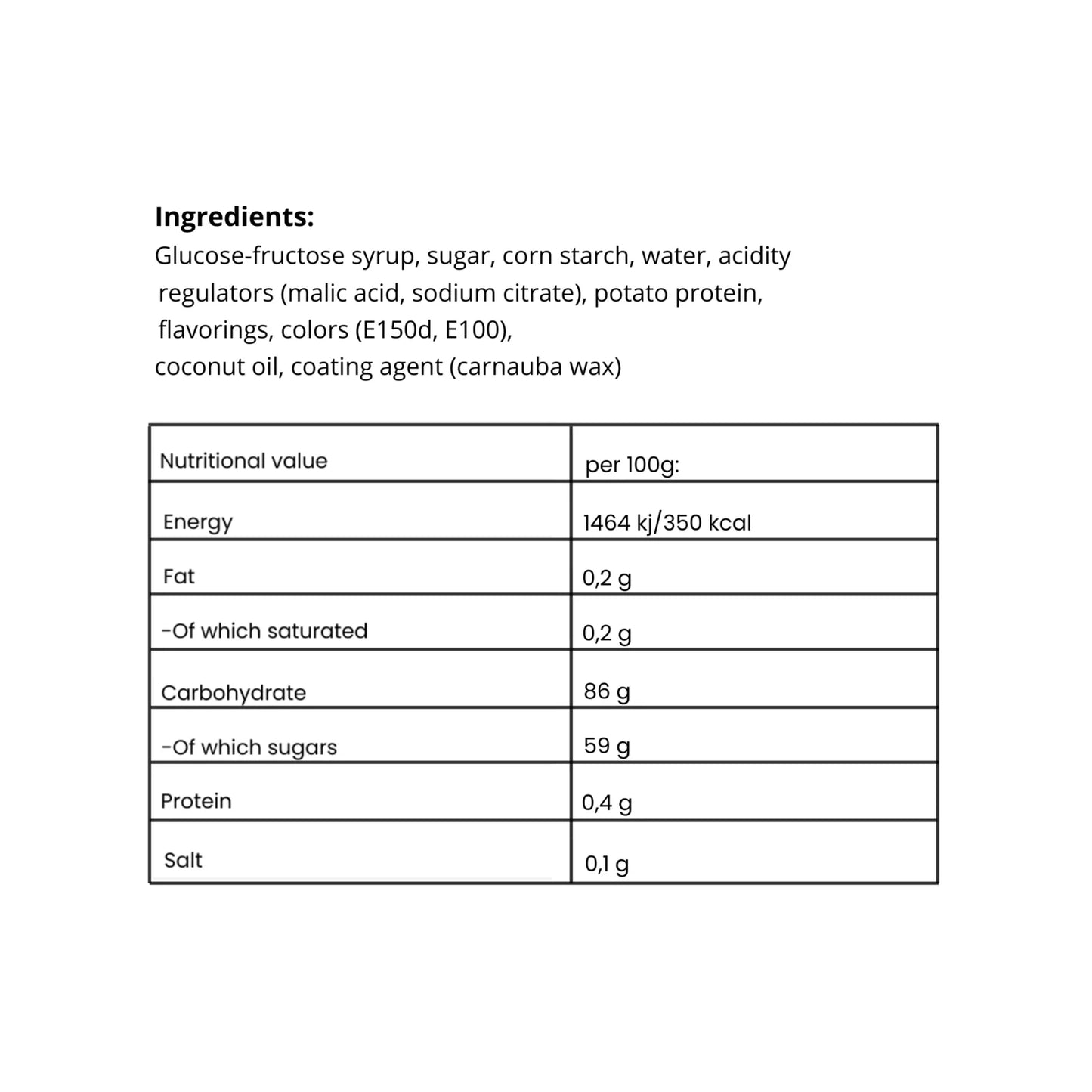 Bubs Banane / caramel - 100g