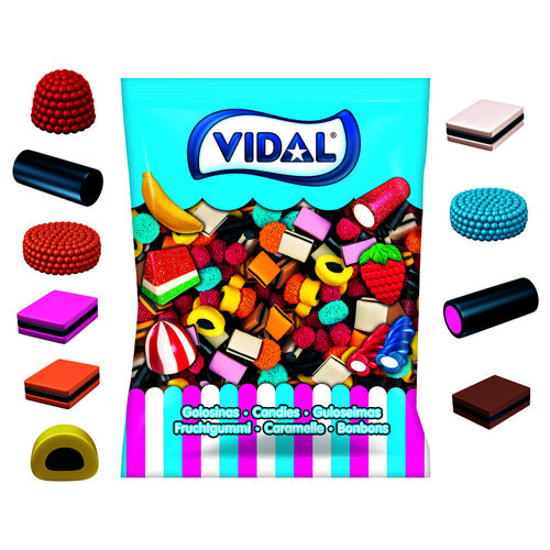 🍬 Réglisse Anglaise Assortie Vidal - 100g