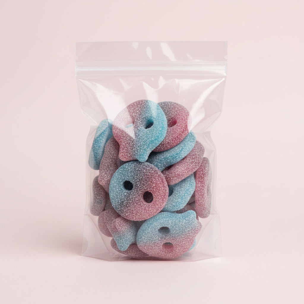 Lollywood Crâne saveur  Bubble-gum Acidulé 100g
