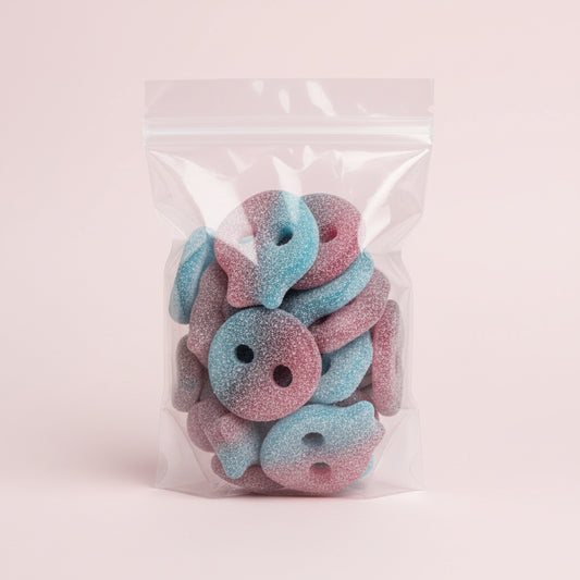 Lollywood Crâne saveur  Bubble-gum Acidulé 100g