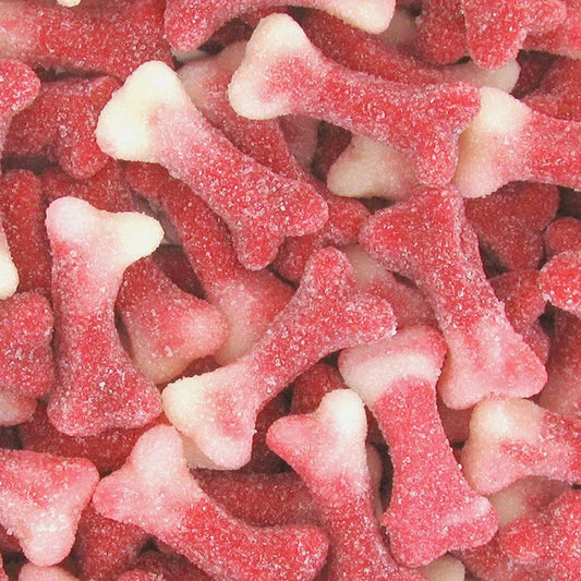 OS SUCRES  ROUGE ET BLANC FRAISE   fraise - 100 gr