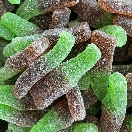 BOUTEILLES COLA VERTE /MARRON  DAMEL - 100 gr ( nouveauté)