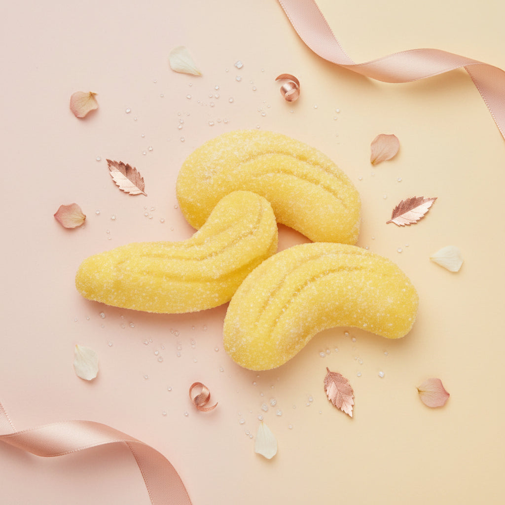 Bananes Chamallow Fourrées Chocolat – Bonbons Moelleux – x5