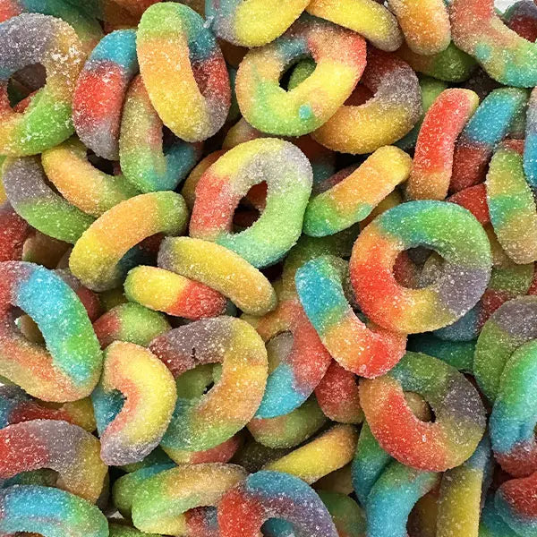 Anneau Multicolore Acidulé Dulceplus-100 gr