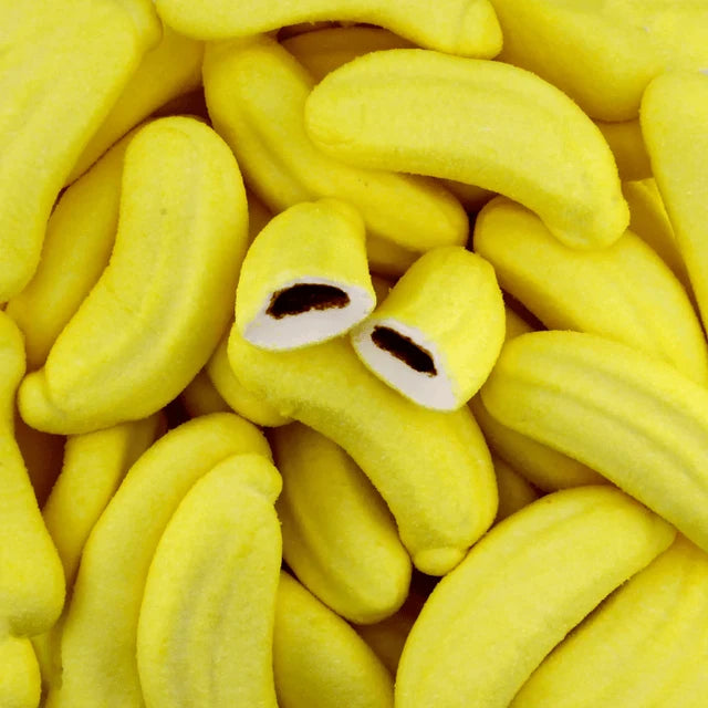 Bananes Chamallow Fourrées Chocolat – Bonbons Moelleux – x5