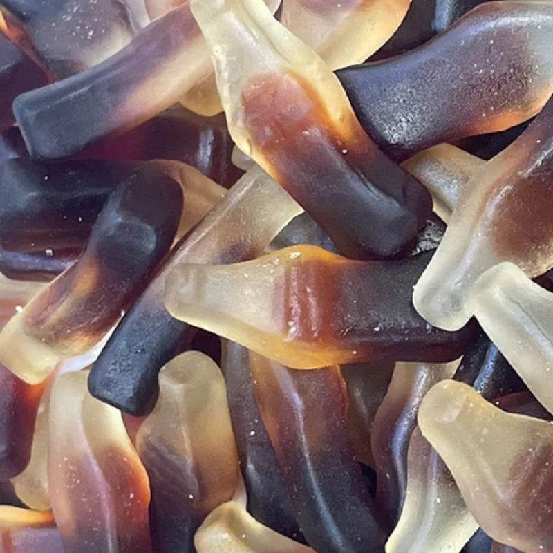 Bouteilles Cola Lisses – Bonbons Gélifiés Halal – Dulceplus – 100g