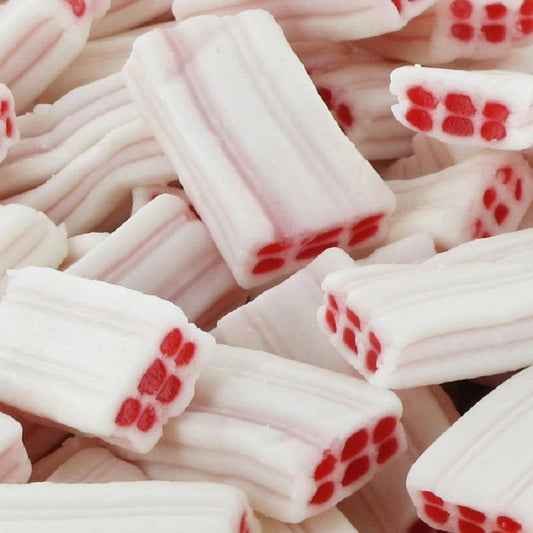 Briques Blanches Fraise & Crème – Bonbons Gélifiés Halal – Dulceplus – 100g