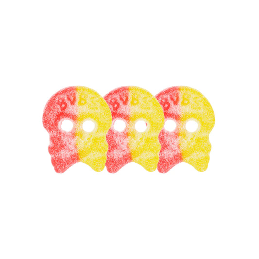 Bubs Crânes Framboise Citron 💀🍋 - Bonbons Suédois Acidulés - 100g