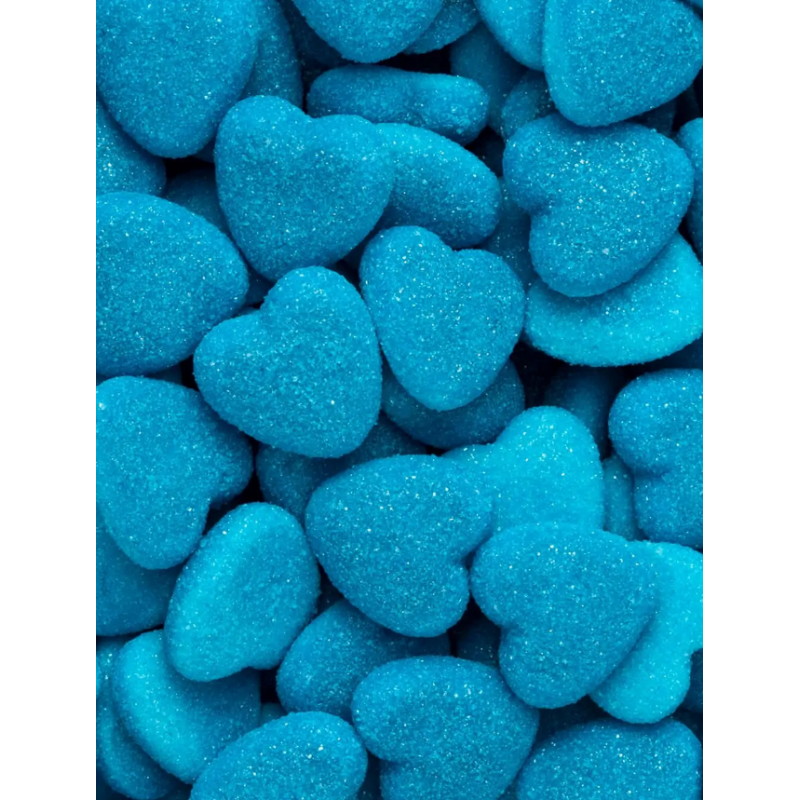 COEURS  BLEUS SUCRES FOURREE - 100 gr
