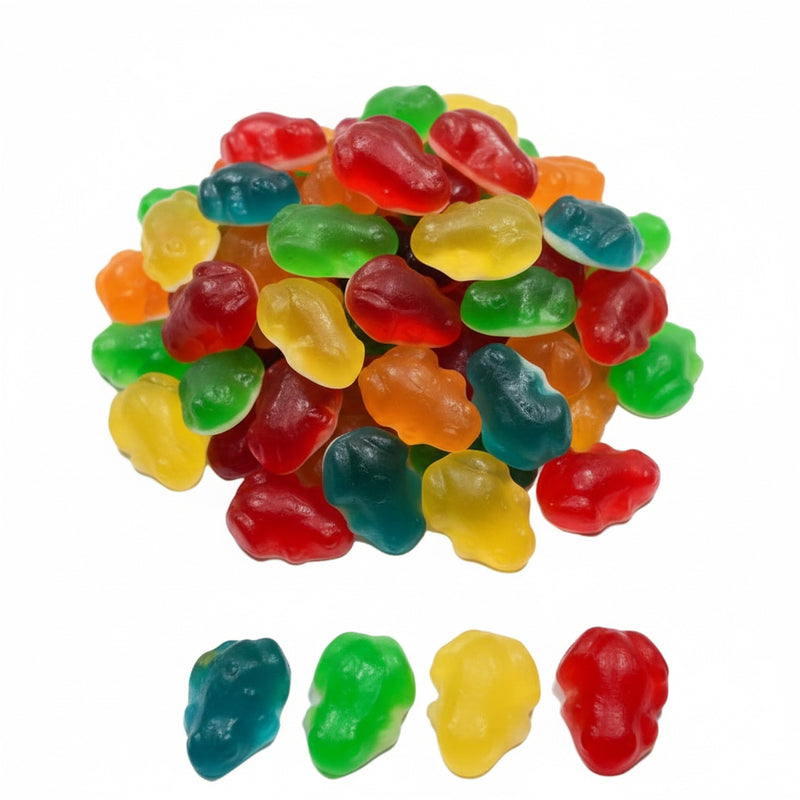 Grenouilles Lisses – Bonbons Fruités Halal – Dulceplus – 100g